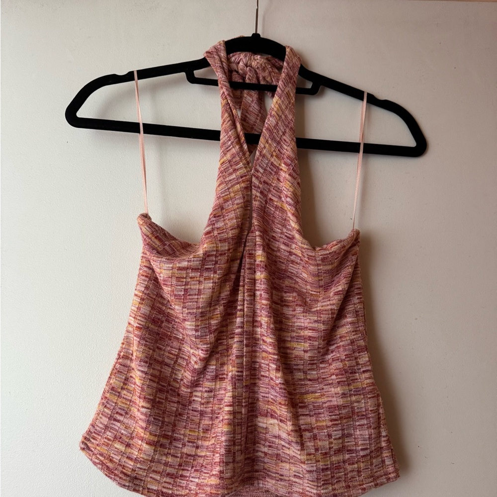 Stylish Pink Halter Top NWOT